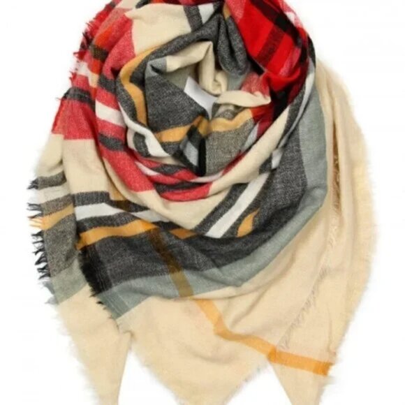 Chic Oversized Blanket Scarf Fall Winter Blanket Scarf - Picture 4 of 4